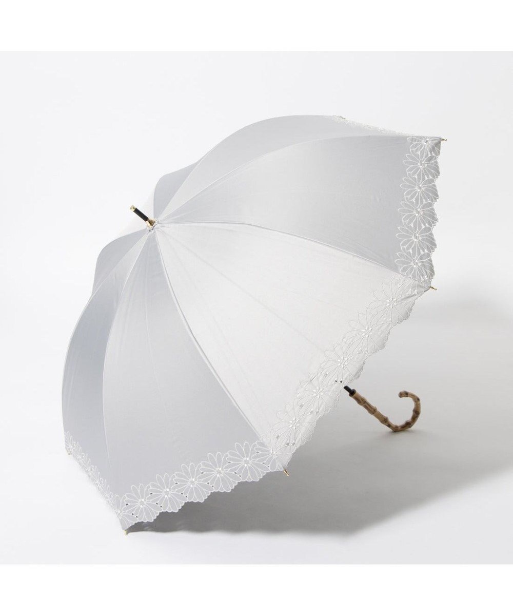 UNBILLION cache nez / フラワーボーラー刺繍ショートパラソル 