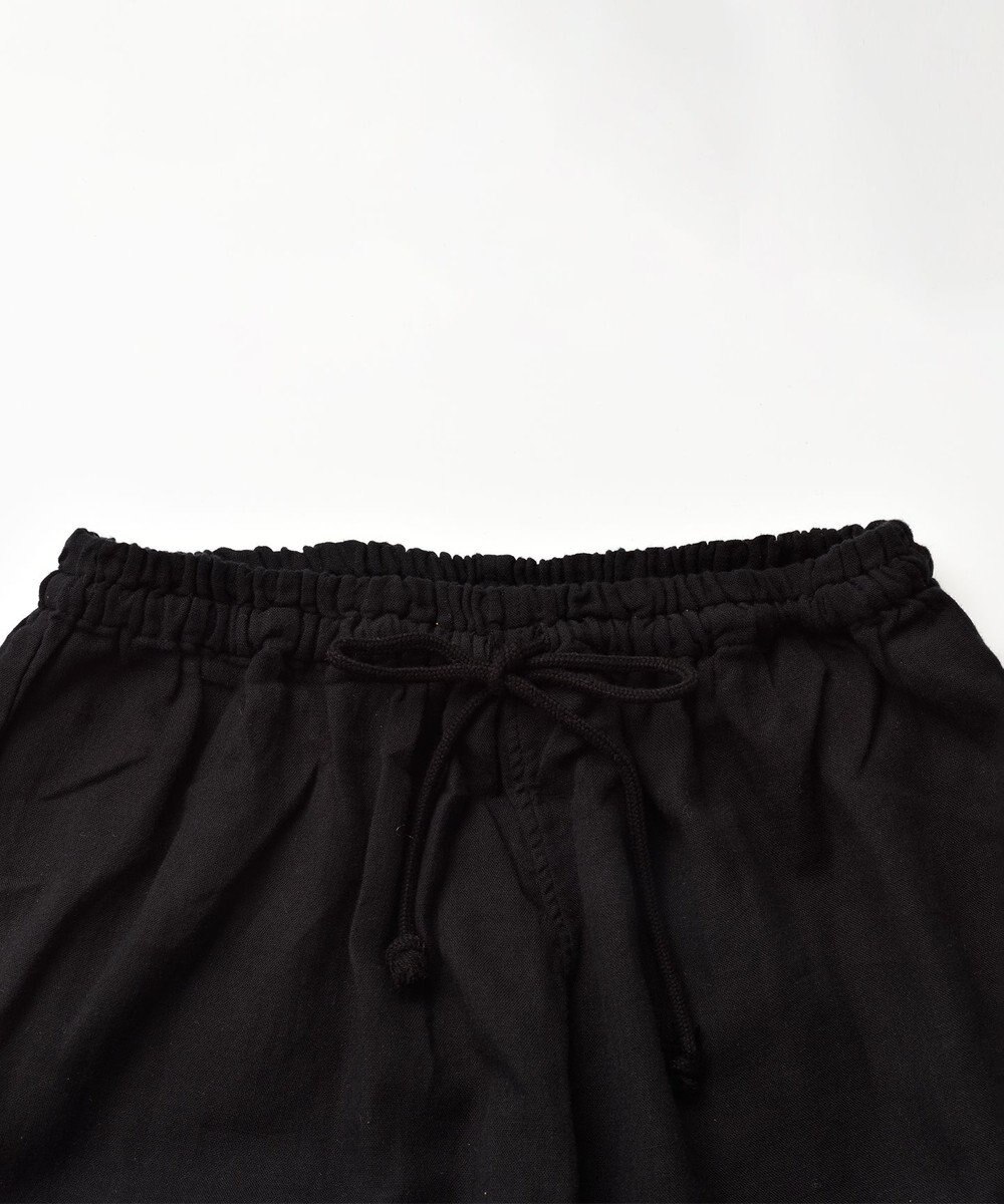 京和晒綿紗 【紗栄子さん愛用パジャマ/UNISEX】京和晒綿紗×御黒染司 京都紋付 ガーゼパジャマ 2重合わせ 【黒】 