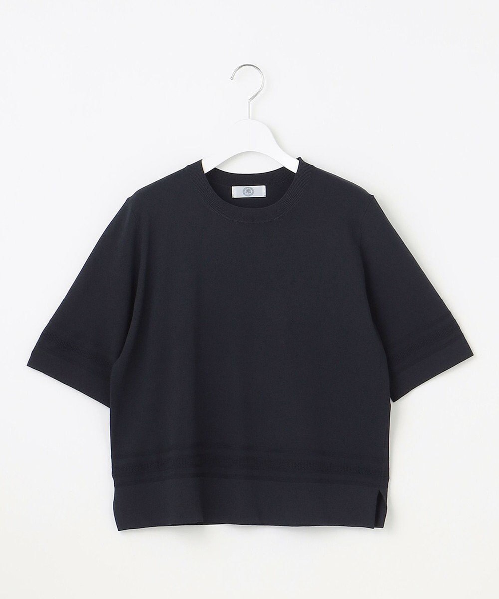 J.PRESS LADIES L 【洗える】RAYON ELITE STRETCH クルーネック ニット 