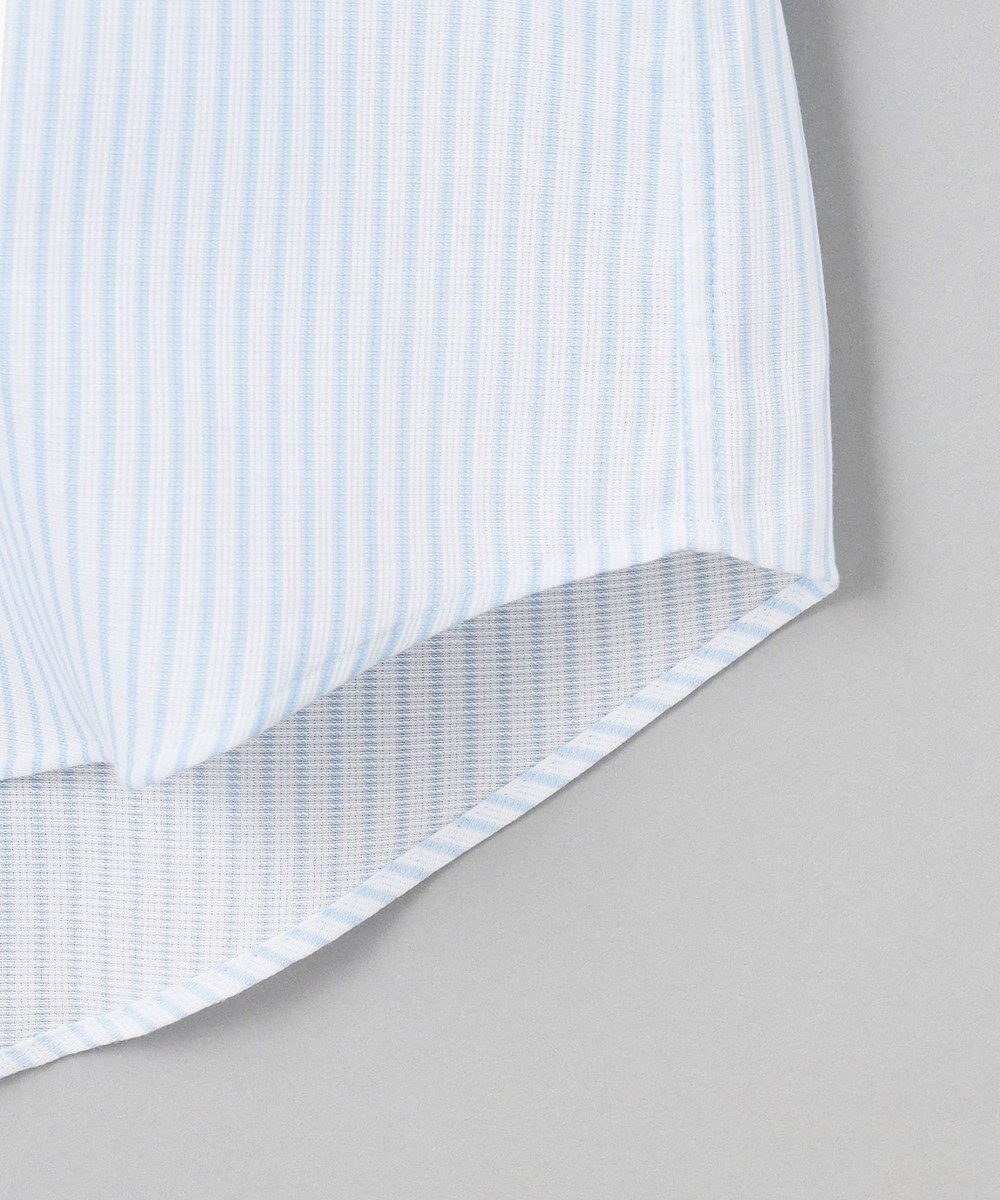 GOTAIRIKU 春夏向け【形態安定】SUMMERPREMIUMPLEATS_スモールボタンダウンカラー 長袖ドレスシャツ_ストライプ(25年春夏モデル) 