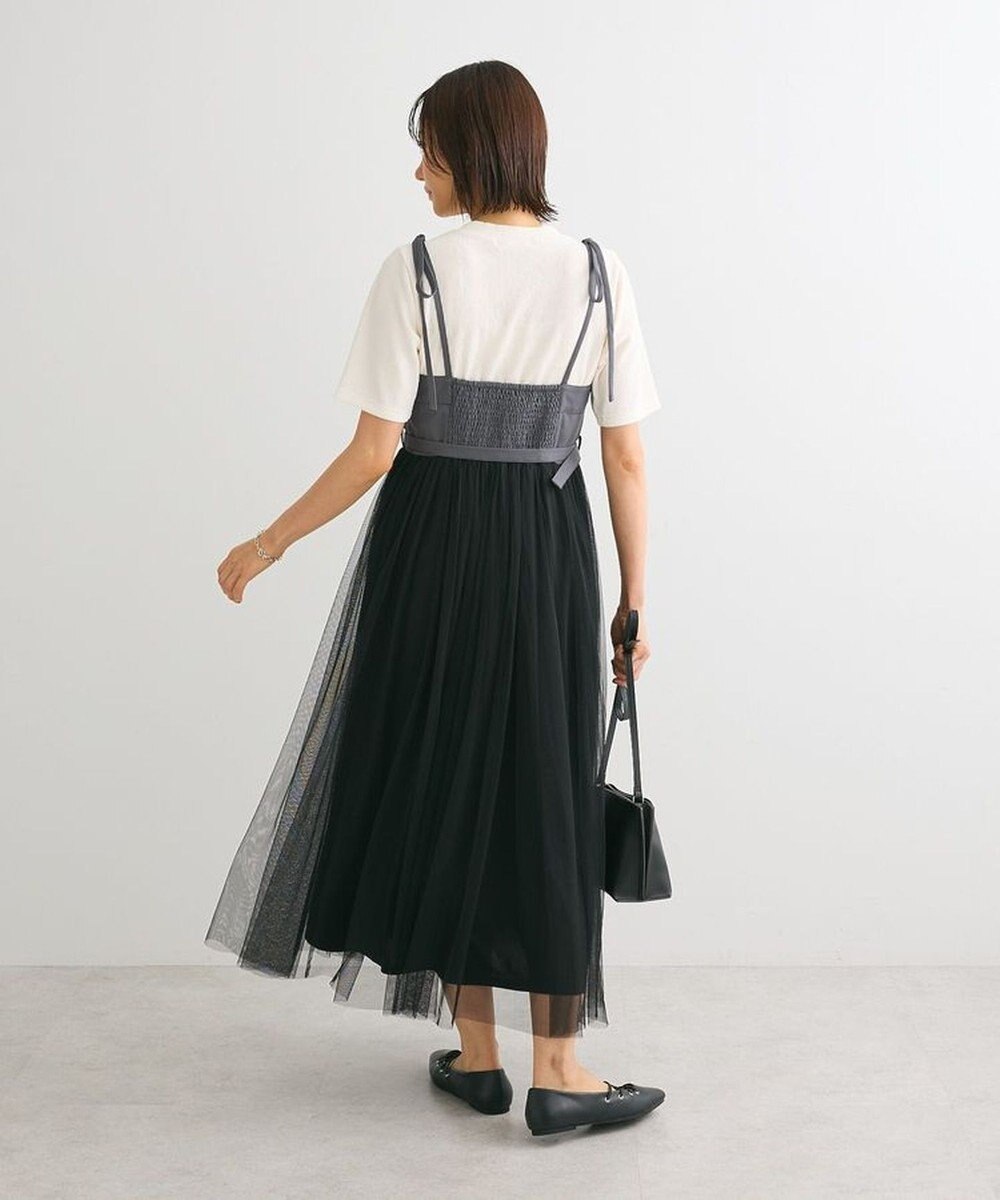 Green Parks ・ＥＬＥＮＣＡＲＥ　ＤＵＥ　チュールドッキングワンピ 