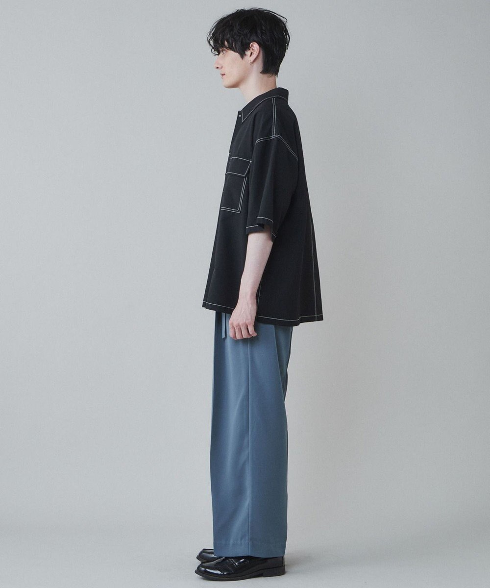 WEGO トロミ　ベルト付きワイドスラックス 