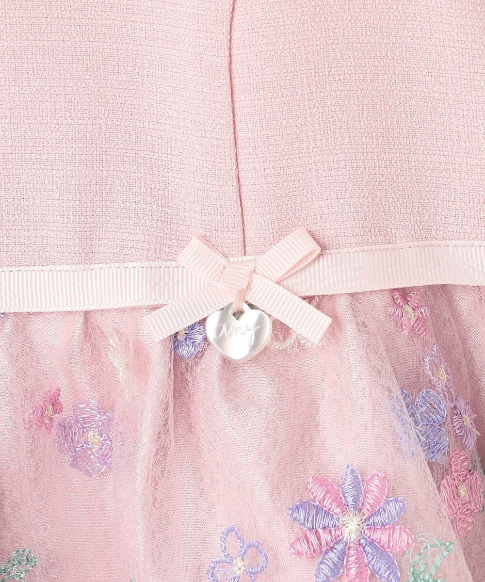 ANY KIDS 花柄刺繍ワンピース 