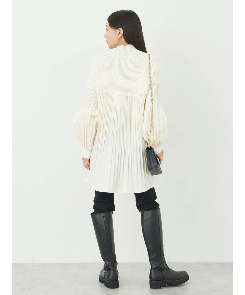 earth music&ecology プリーツフレアニットチュニック 