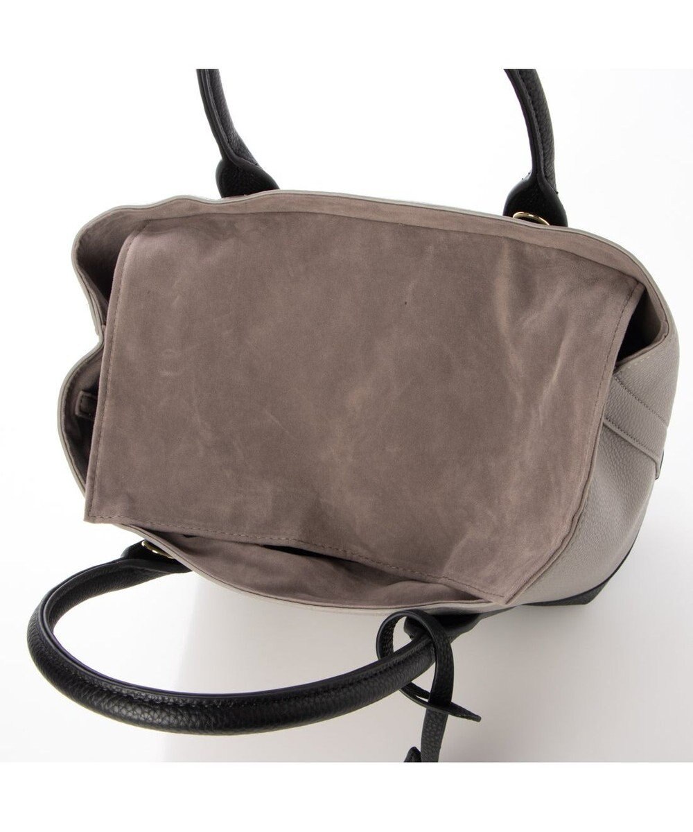 UNBILLION 【テレビ ドラマ着用アイテム】cachecache ショルダー付きパーテーション合成皮革トート 