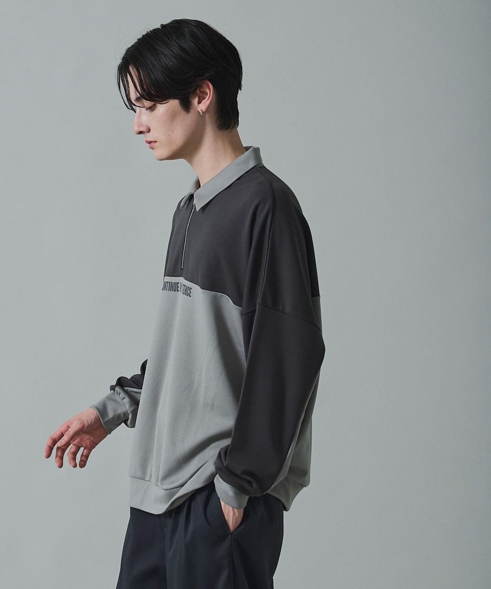 WEGO ドルマンポンチハーフZIPプルオーバー 