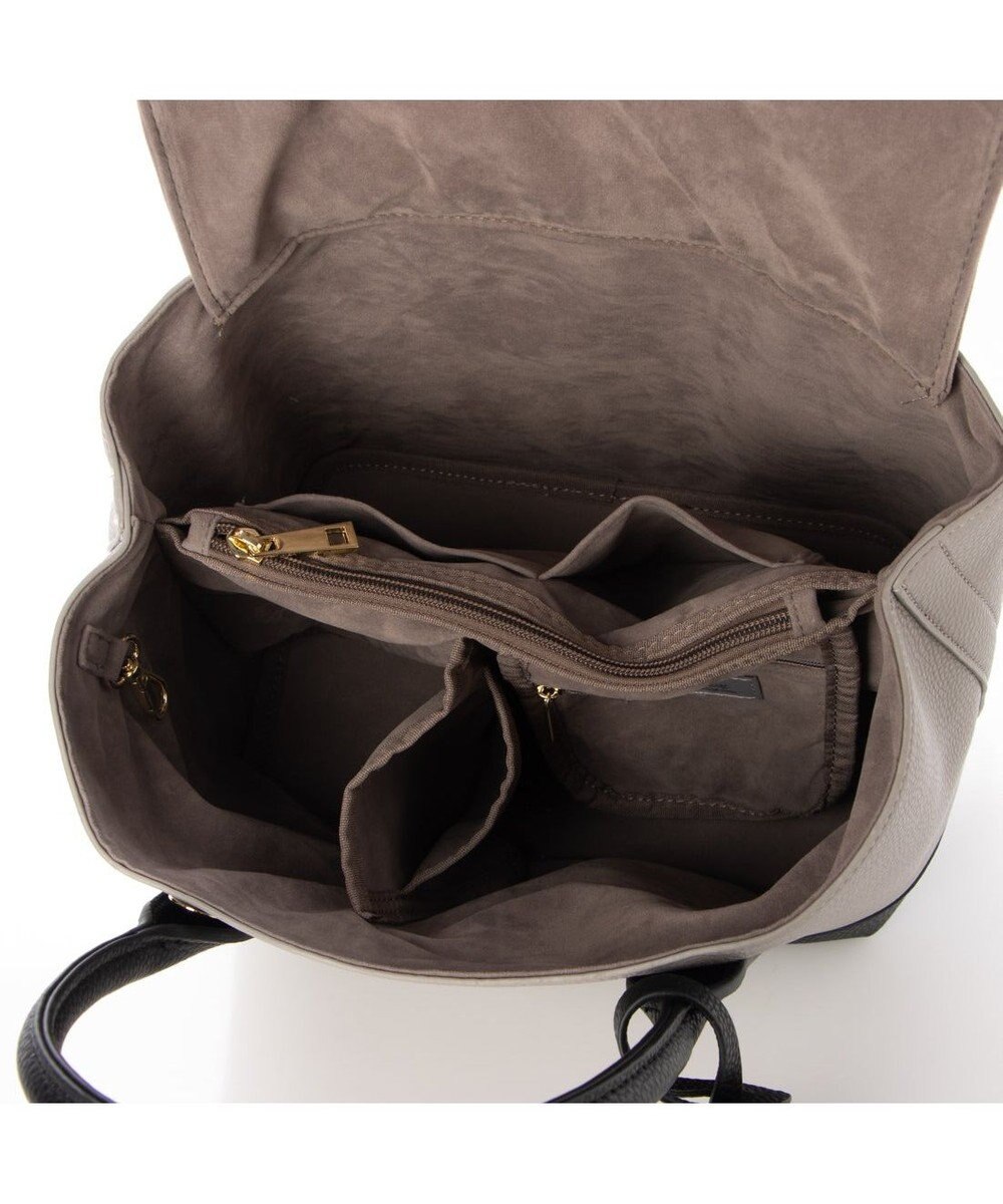 UNBILLION 【テレビ ドラマ着用アイテム】cachecache ショルダー付きパーテーション合成皮革トート 