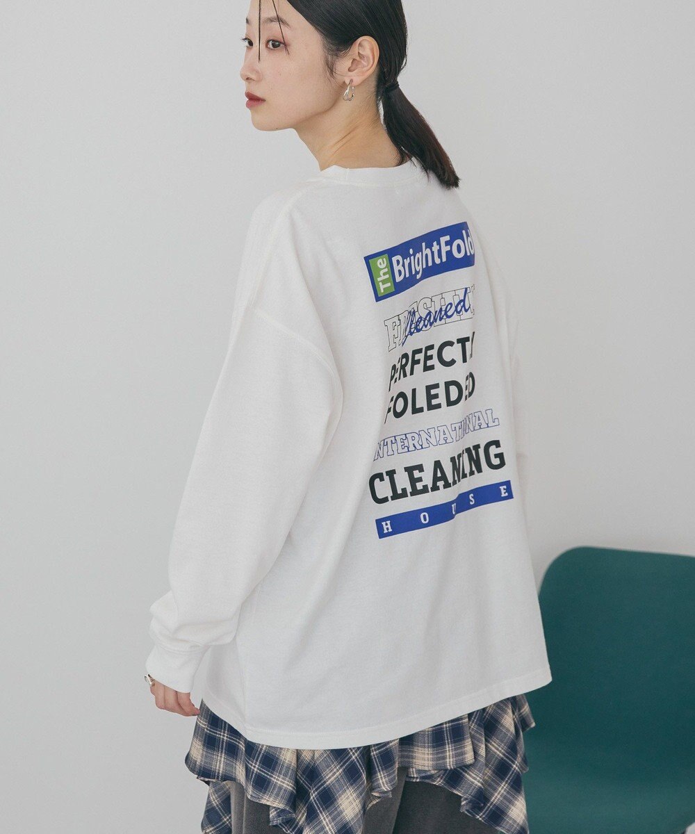 AMERICAN HOLIC カンパニーロゴ風ロングＴシャツ 