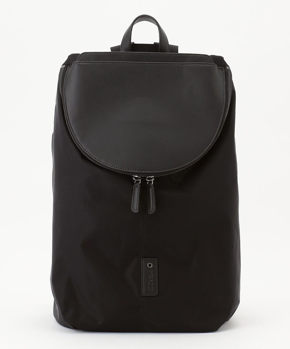 Y'SACCS 【CORDURA×リサイクルレザー】ラウンドフラップリュック 