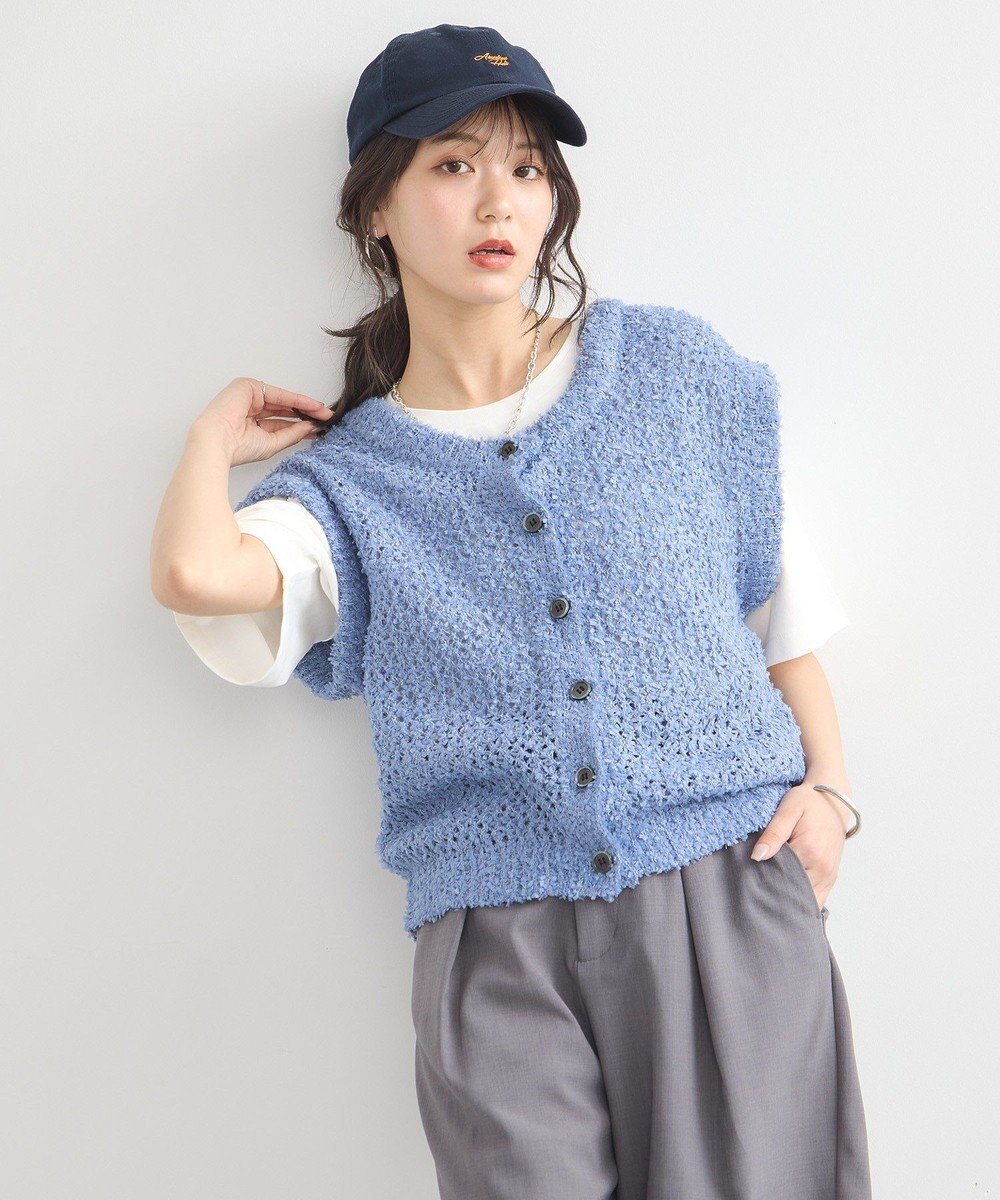 earth music&ecology ファンシーヤーンベスト 