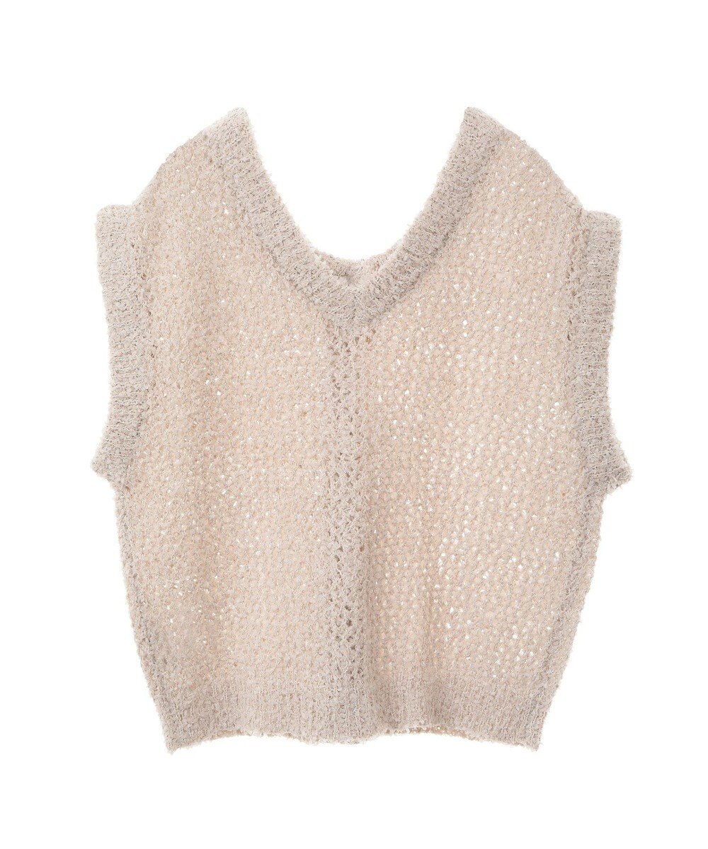 earth music&ecology ファンシーヤーンベスト 