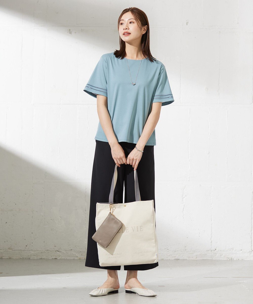 J.PRESS LADIES S 【WEB限定カラーあり・洗える】Lightジョーゼット ワイド パンツ 