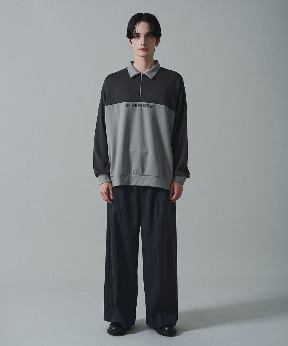 WEGO ドルマンポンチハーフZIPプルオーバー 