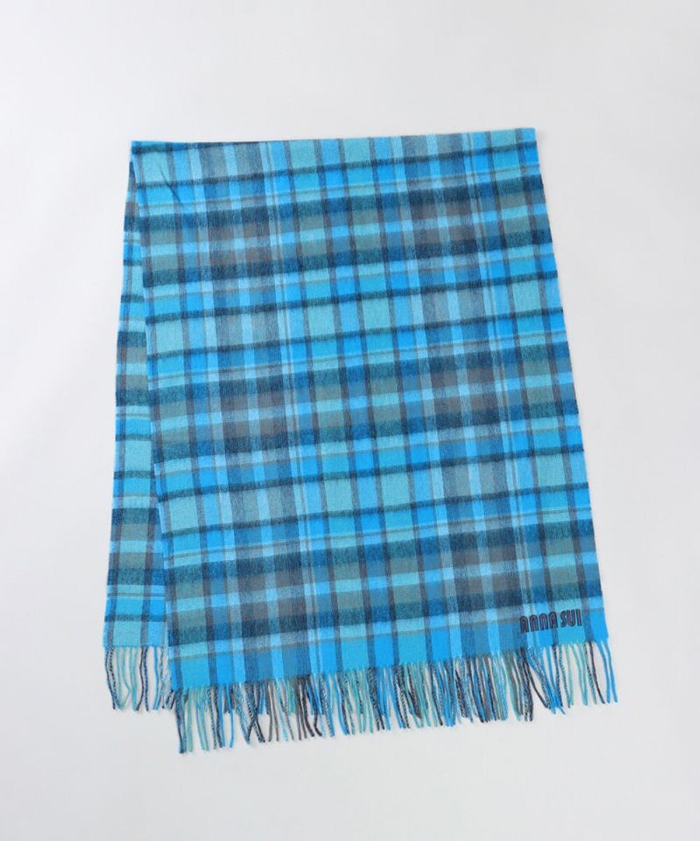 AURORA 【 ANNA SUI（アナ スイ）】ウールチェックストール(WASH) 