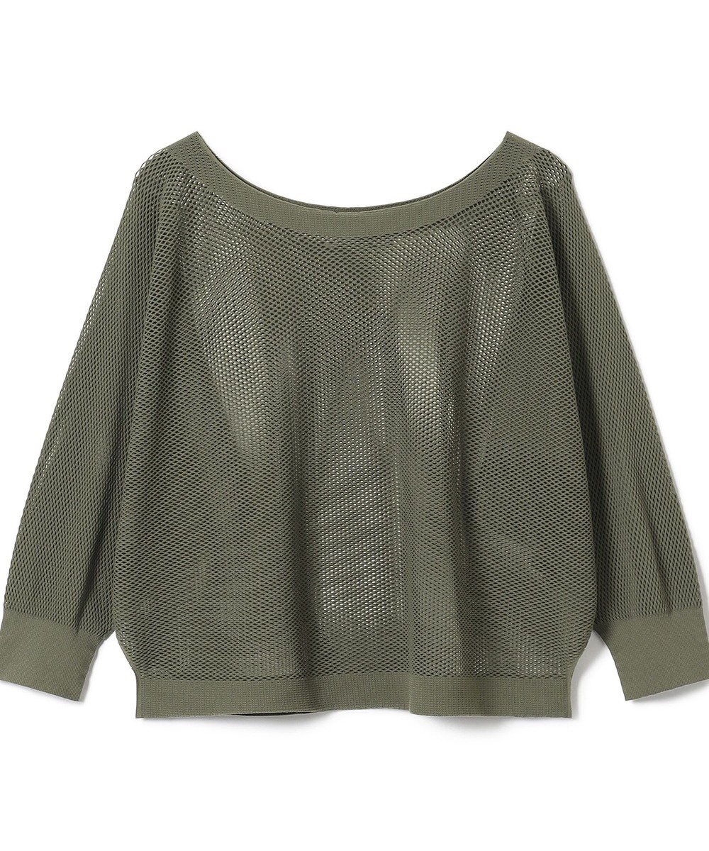 Chacott 【ノーソーイングニット】7分袖メッシュニットTシャツ 