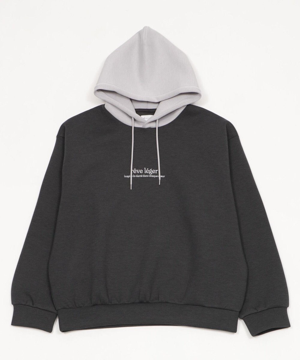 WEGO 【ユニセックス着用ITEM/MLサイズ展開】ワンポイントバイカラープルパーカー 