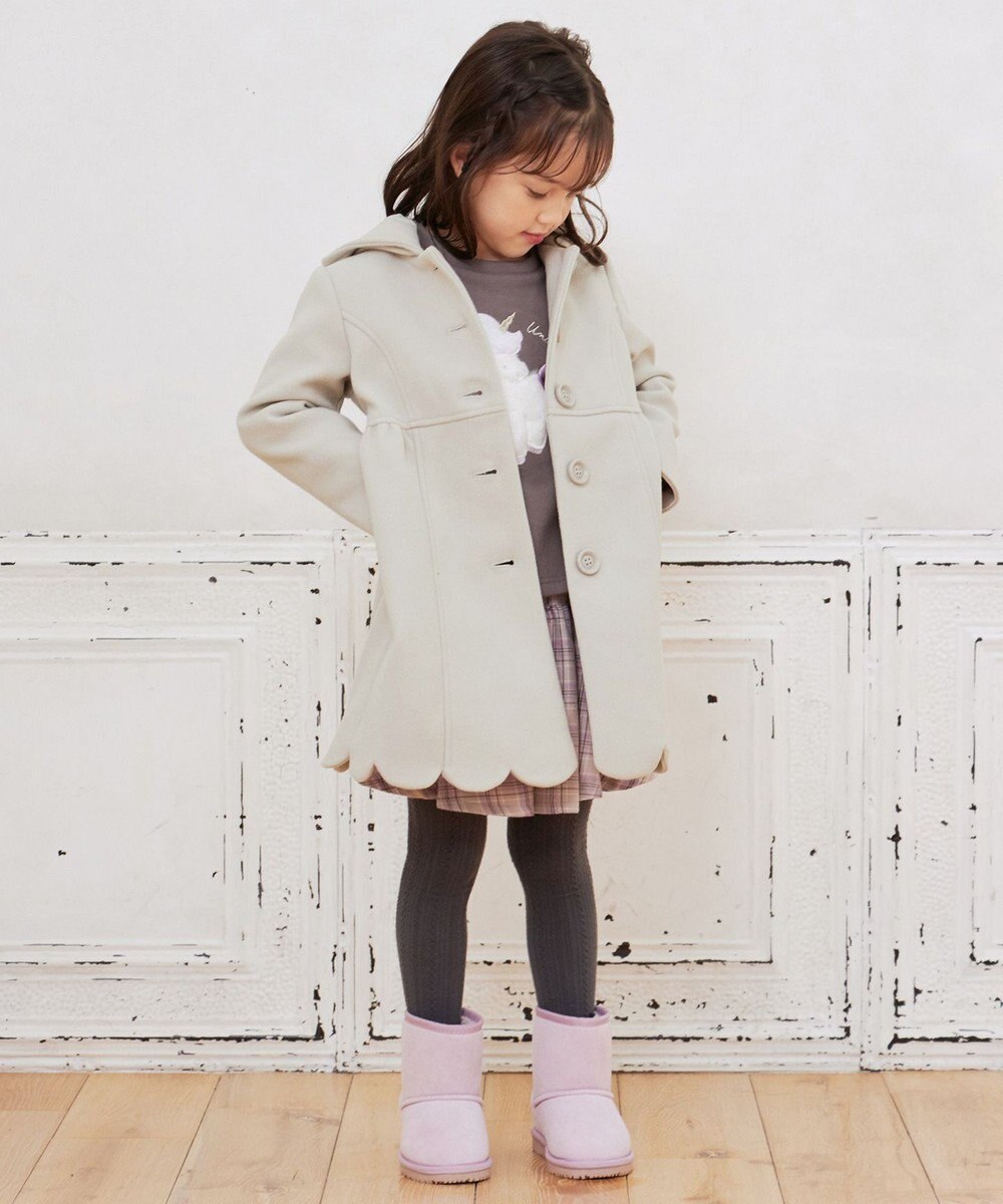 ANY KIDS 【手洗いOK】ウールライクコート 