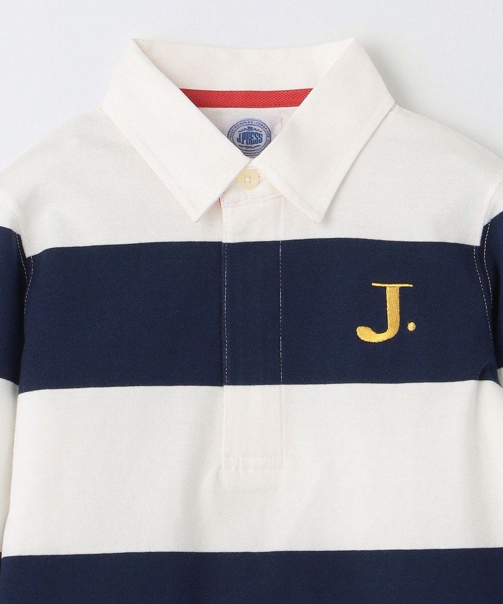 J.PRESS KIDS 【110-130cm】J.ボーダー ラガーシャツ 