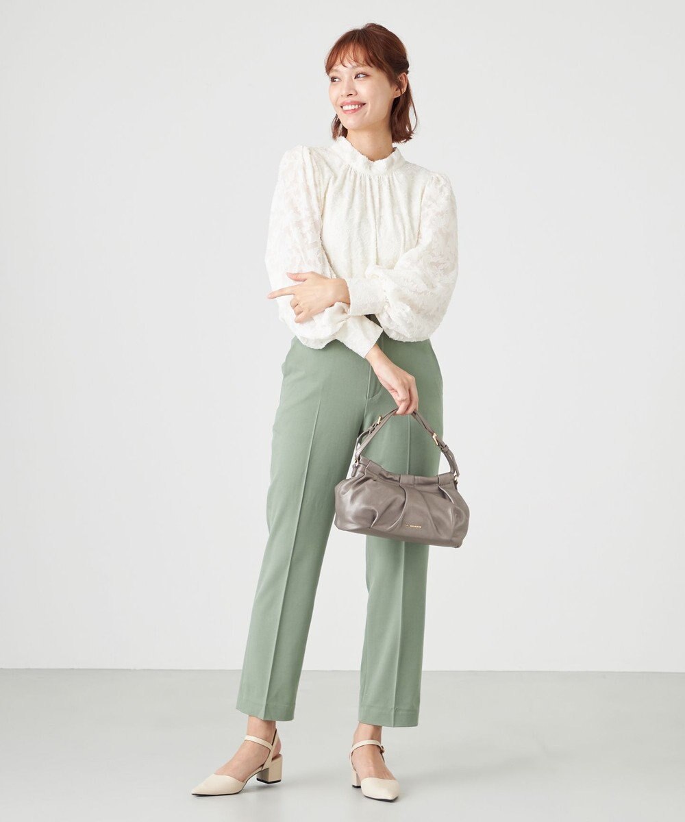 LA BAGAGERIE シープレザー　ギャザーミニバッグ 