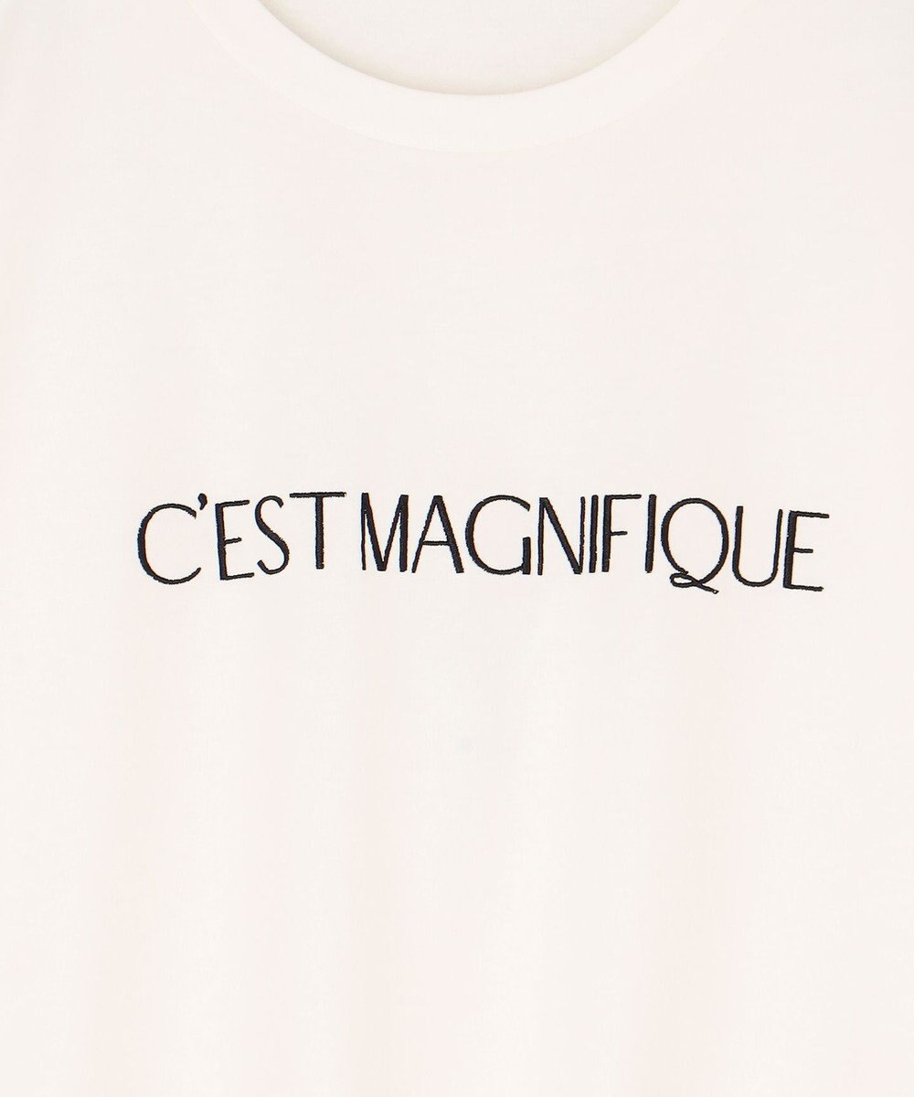 UNFILO BEAUTY FORM ロゴ刺繍 半袖Tシャツ 