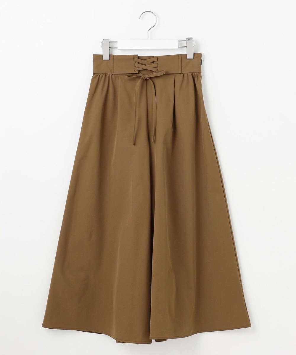 Feroux 【洗える・撥水】レースアップガウチョ 