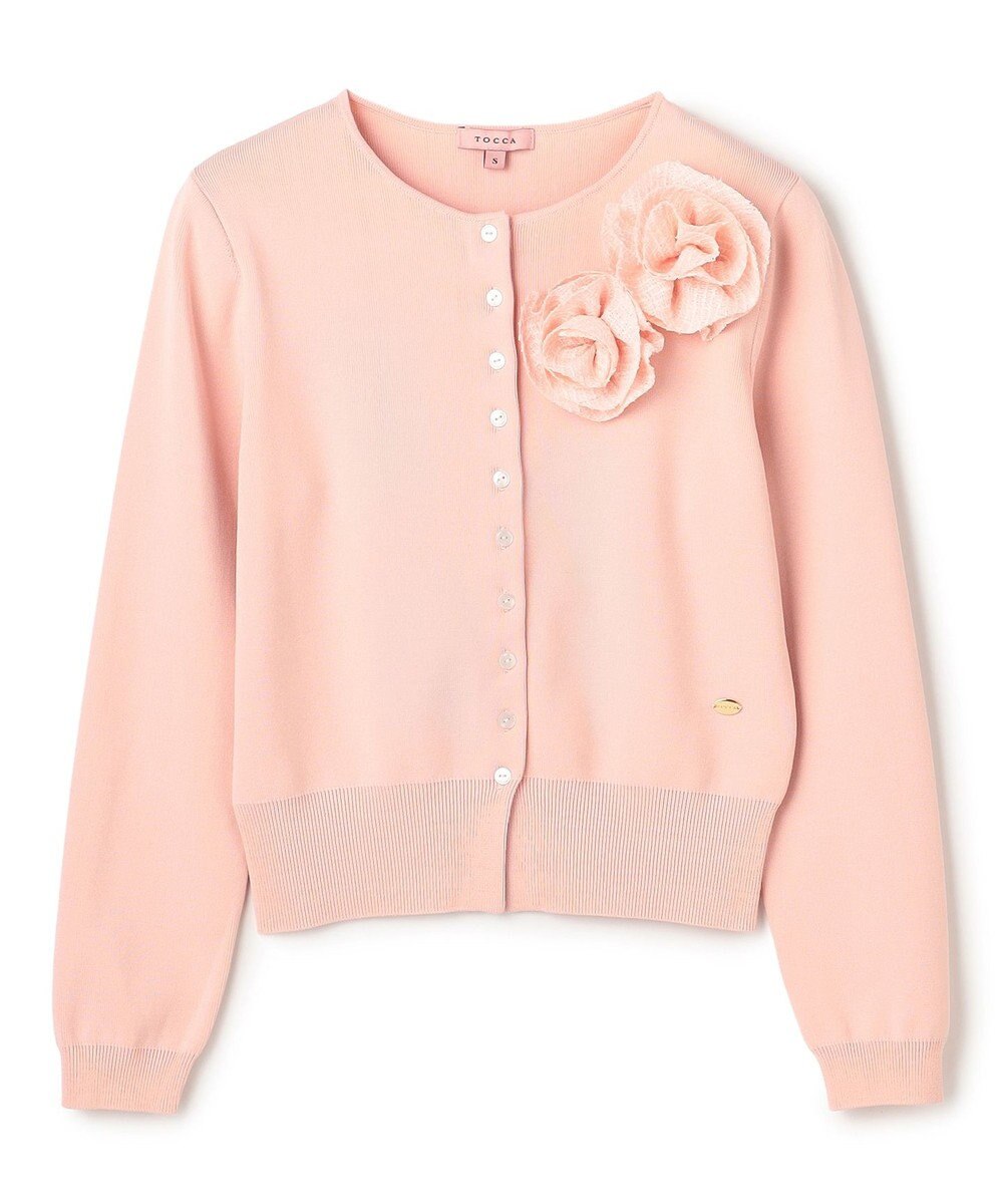 TOCCA GLOW CORSAGE KNIT ニットカーディガン 