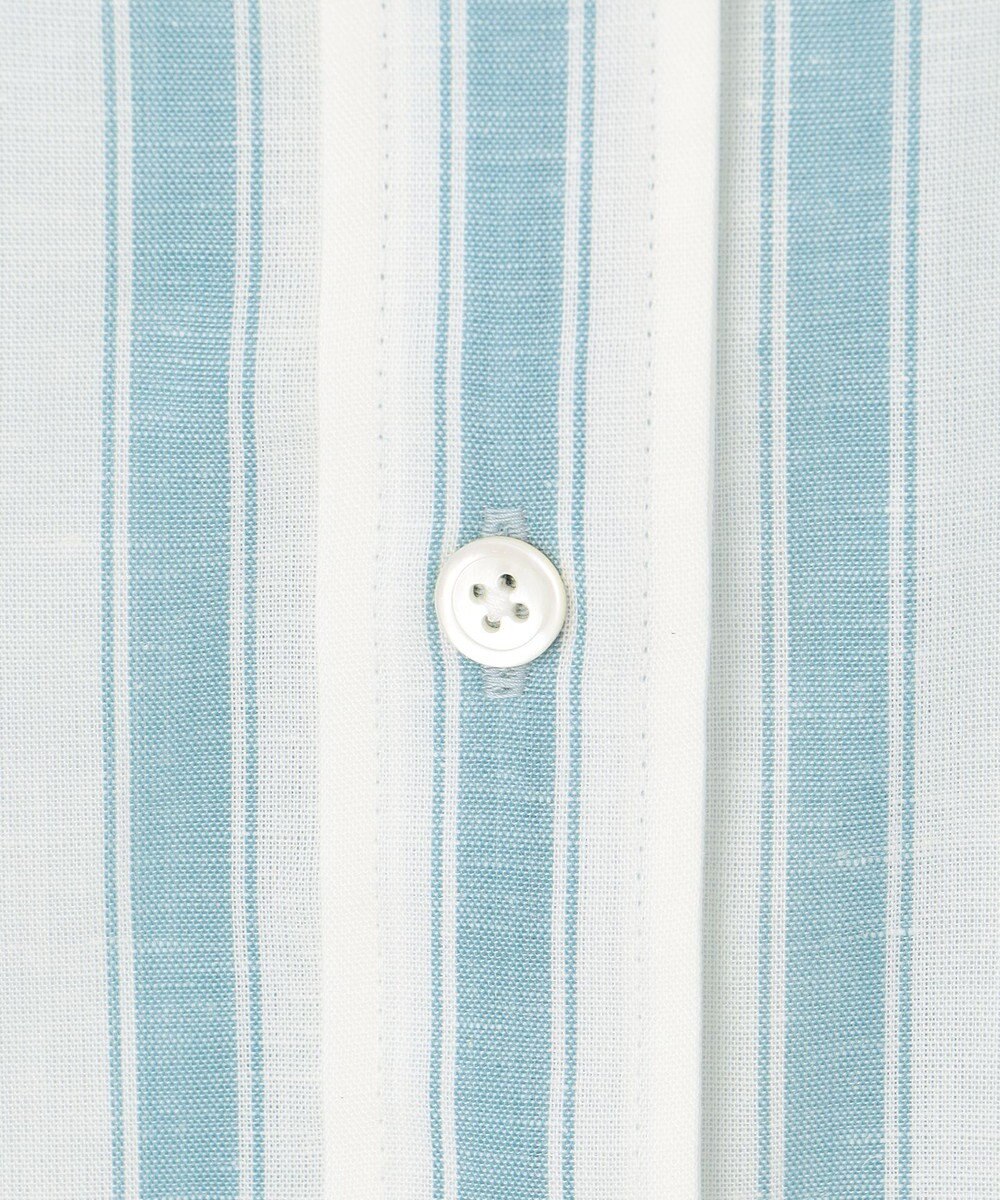 自由区 L 【洗える】テンセルリネンデザイン ブラウス 