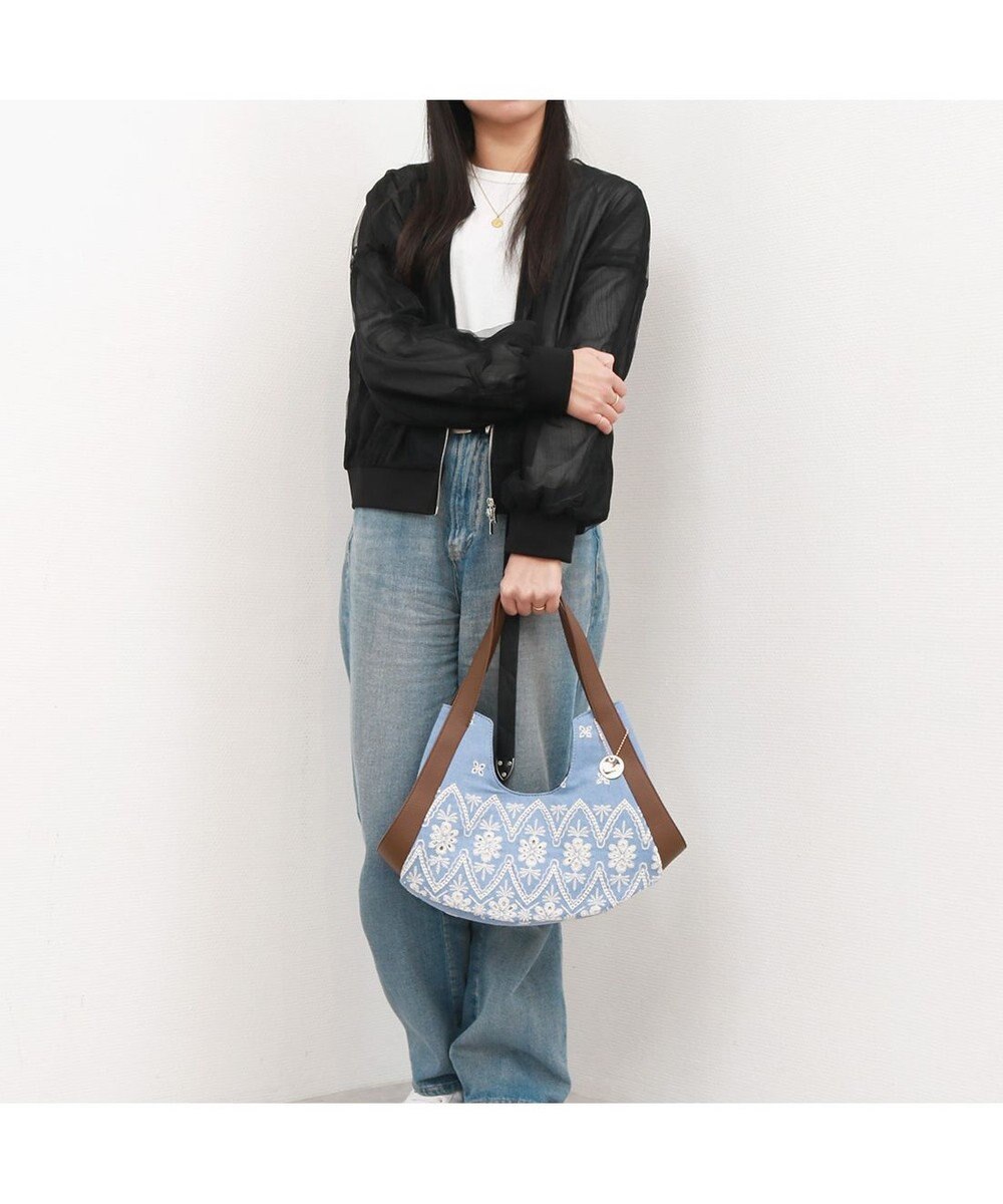 UNBILLION カシュカシュ cachecache / 刺繍生地トートバッグ 