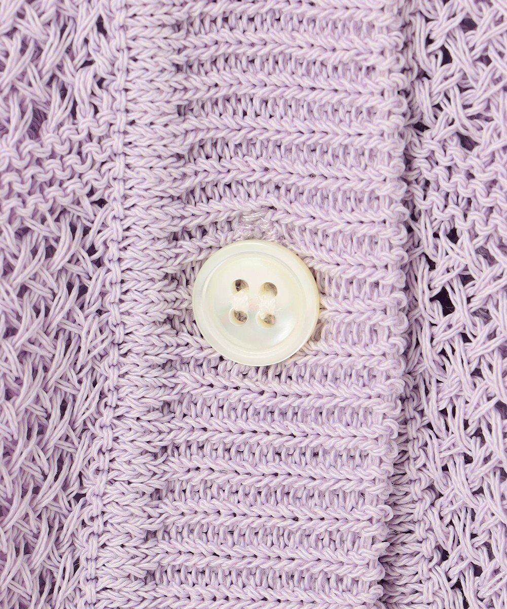 J.PRESS LADIES L 【洗える】PATTERN MESH ドルマンスリーブ カーディガン 