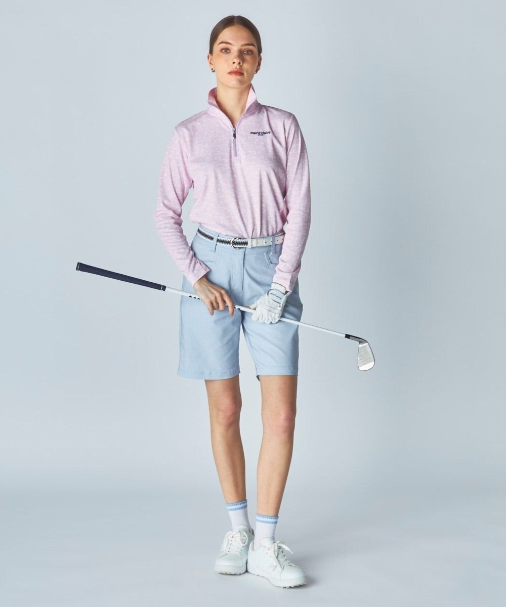 FILA GOLF／marie claire 【marie claire SPORT】 ハーフZIP長袖シャツ 