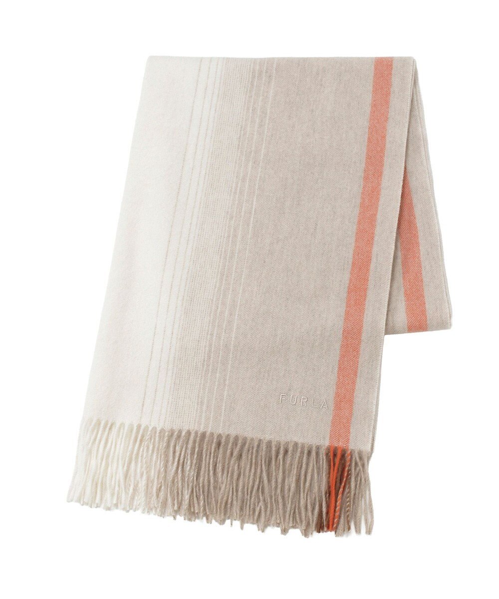 MOONBAT FURLA(フルラ）ウール100％ オンブレー カラーブロック ストール 
