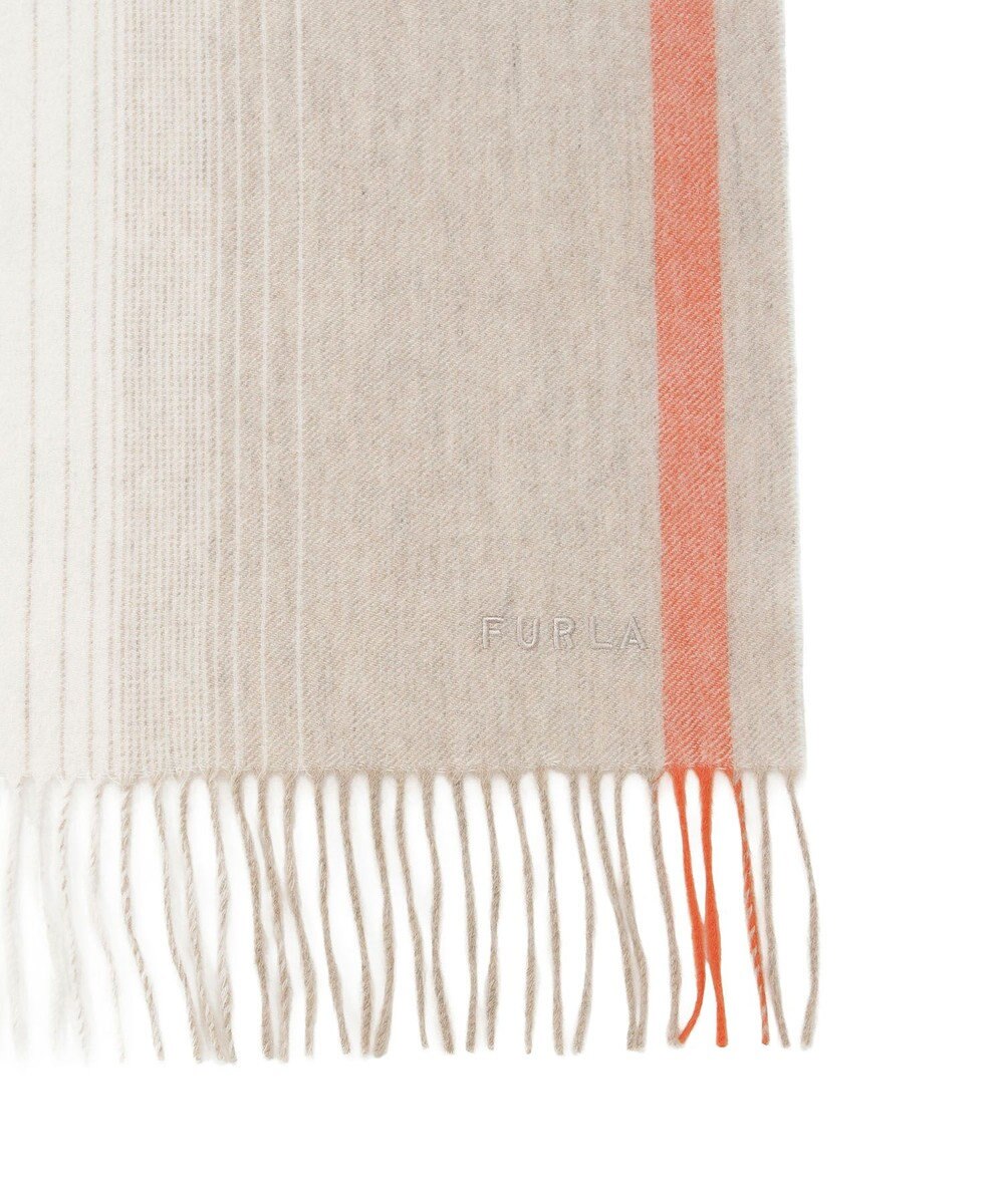 MOONBAT FURLA(フルラ）ウール100％ オンブレー カラーブロック ストール 