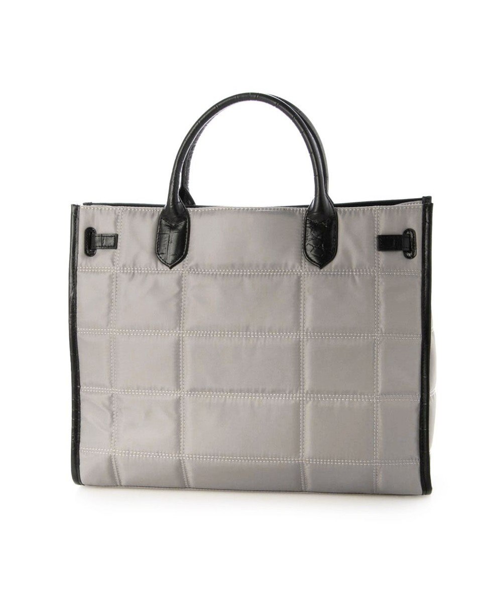 UNBILLION 【テレビ ドラマ着用アイテム】ペルケ perche / ナイロンキルト×クロコ型押し牛革A42wayトートバッグ 