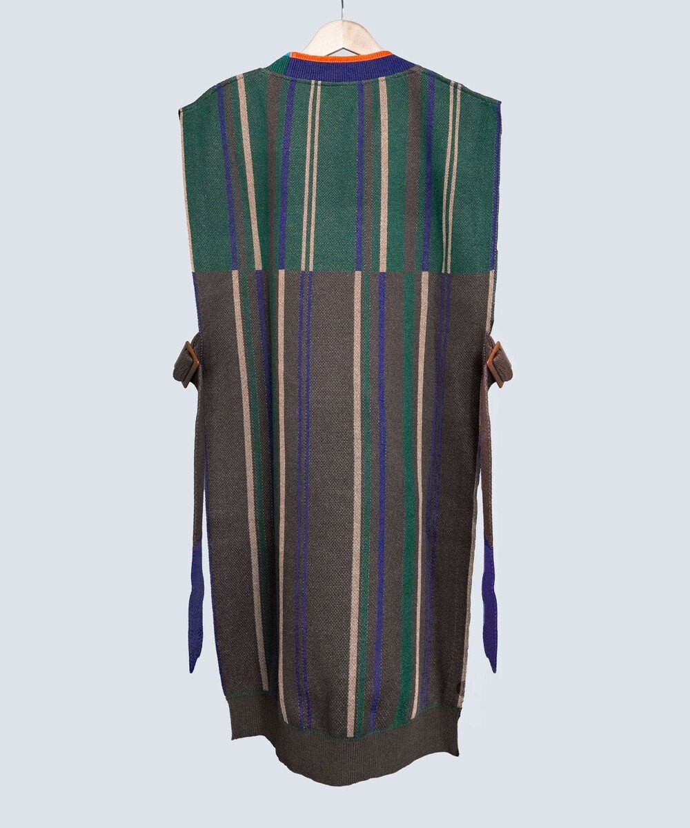 COQ CROSS STRIPE ロングベスト 