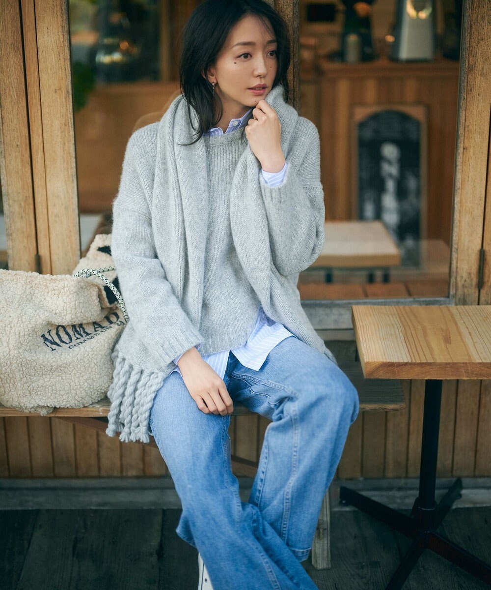 23区 ベビーアルパカ マフラー 