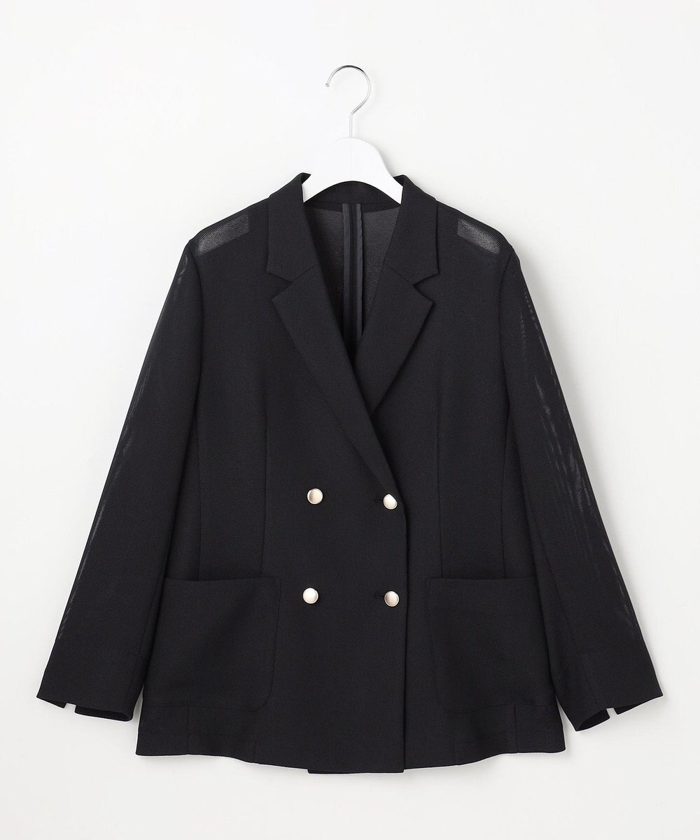 ANY SIS L シアーメッシュ ダブルジャケット 