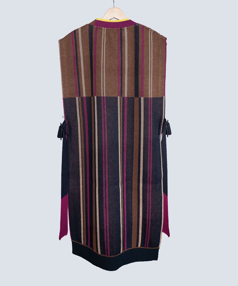 COQ CROSS STRIPE ロングベスト 