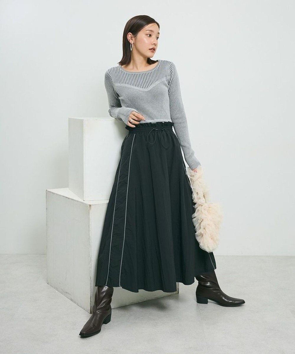 Green Parks ・ＡＮＤＳＥＡＲＣＨ　リブフェイクレイヤードニット 