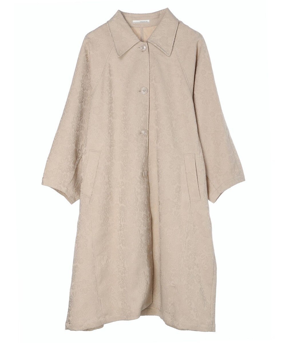 Green Parks ・ＥＬＥＮＣＡＲＥ　ＤＵＥ　ジャカードステンカラーコート 