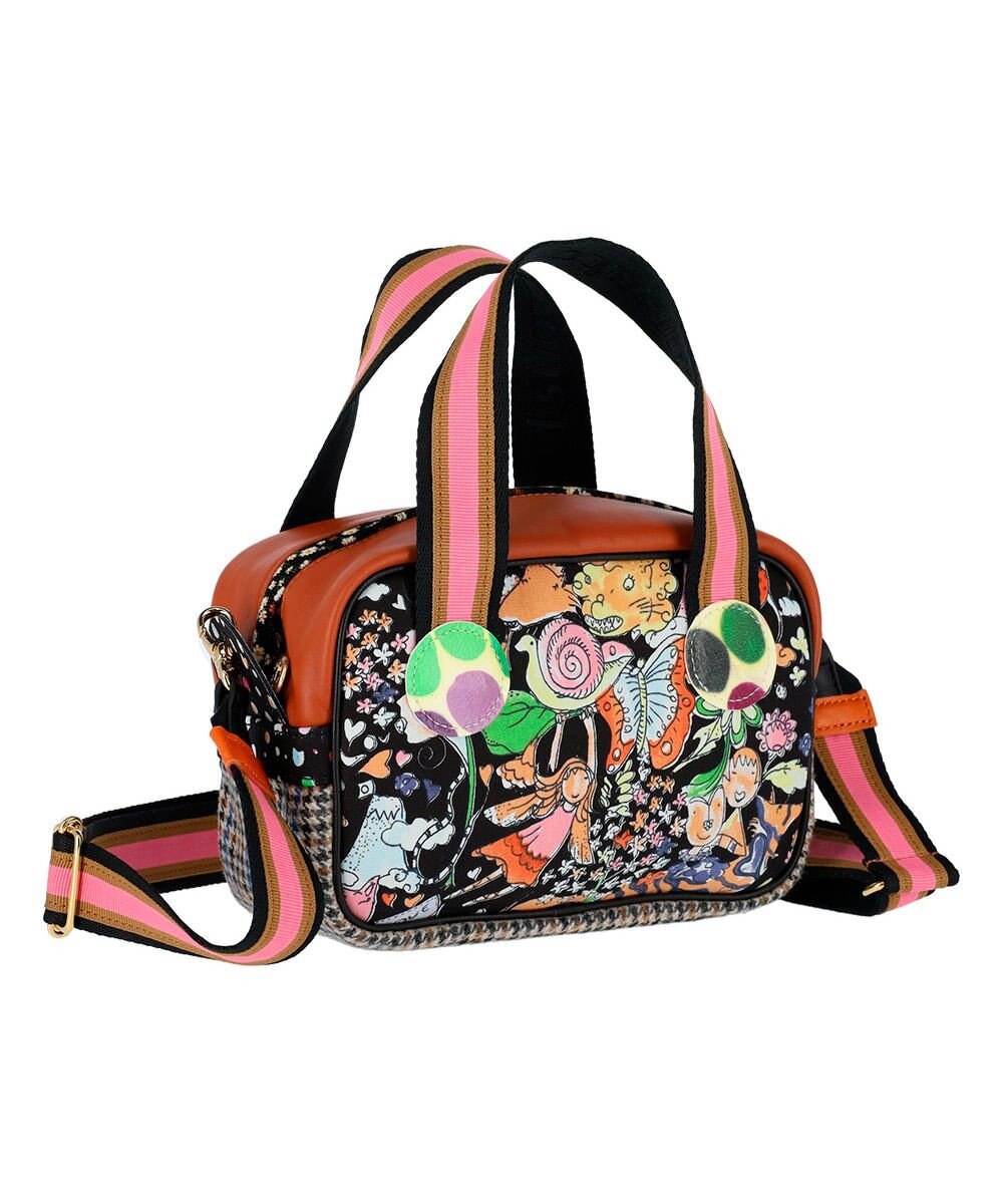 tsumori chisato CARRY マルチチェック 2way ミニボストン ハンドバッグ ショルダーバッグ 