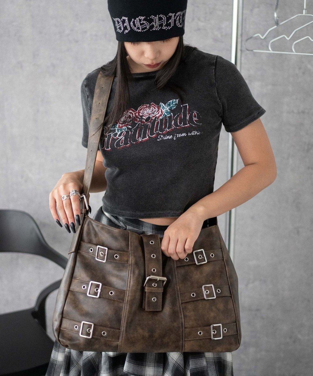 WEGO ベルトデザインBIGショルダー 