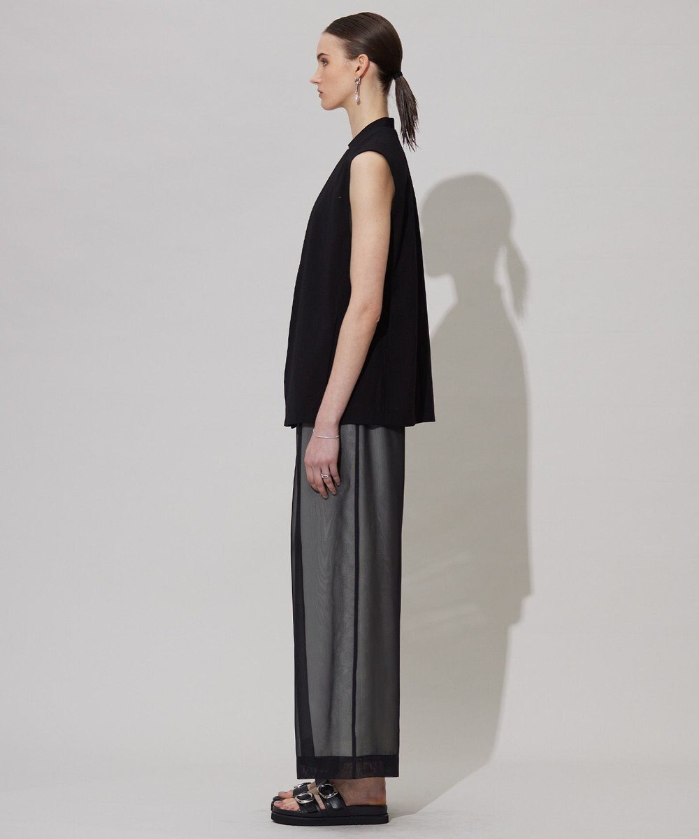 ICB 【接触冷感・UVカット・洗える】 T/Rドライリネン ジレ 