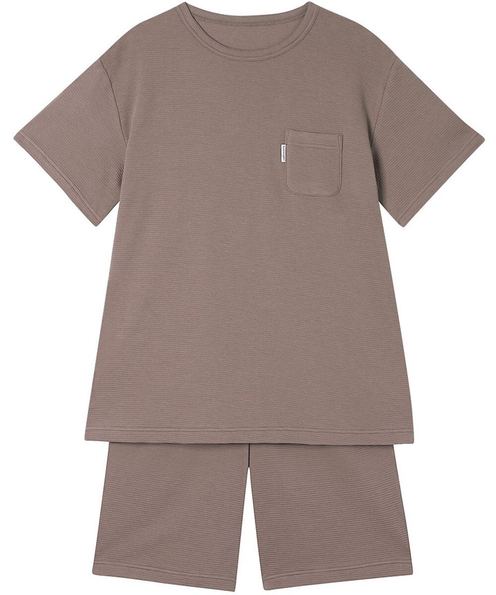 ワコール／睡眠科学 パジャマ 綿100%(本体) ワッフル素材 5分袖 半袖 5分丈 レディース YDT125 睡眠科学／ワコール 