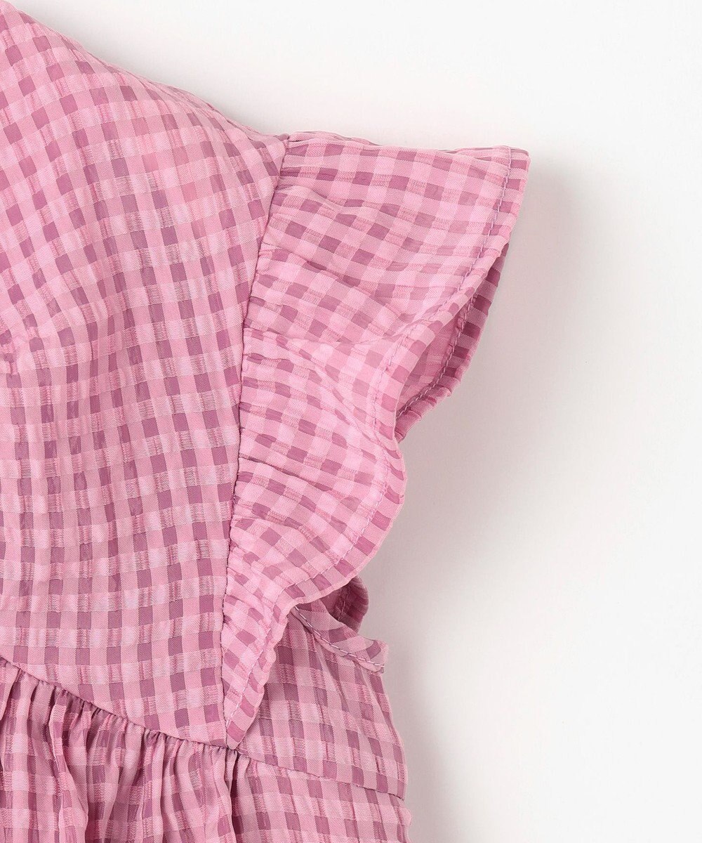 組曲 KIDS 【100㎝】ギンガムサッカー ワンピース 