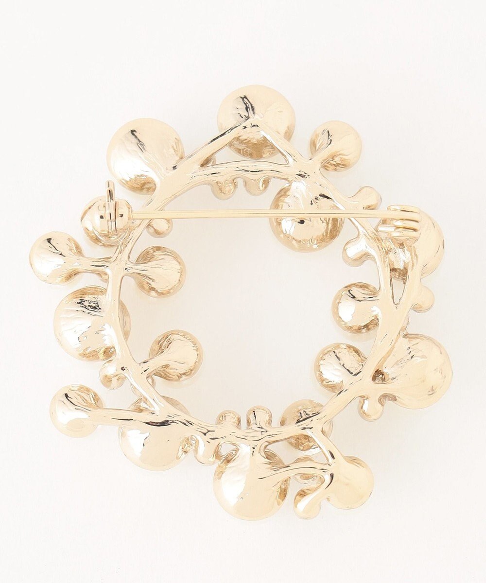 ANY SIS サークルパール調 ブローチ 