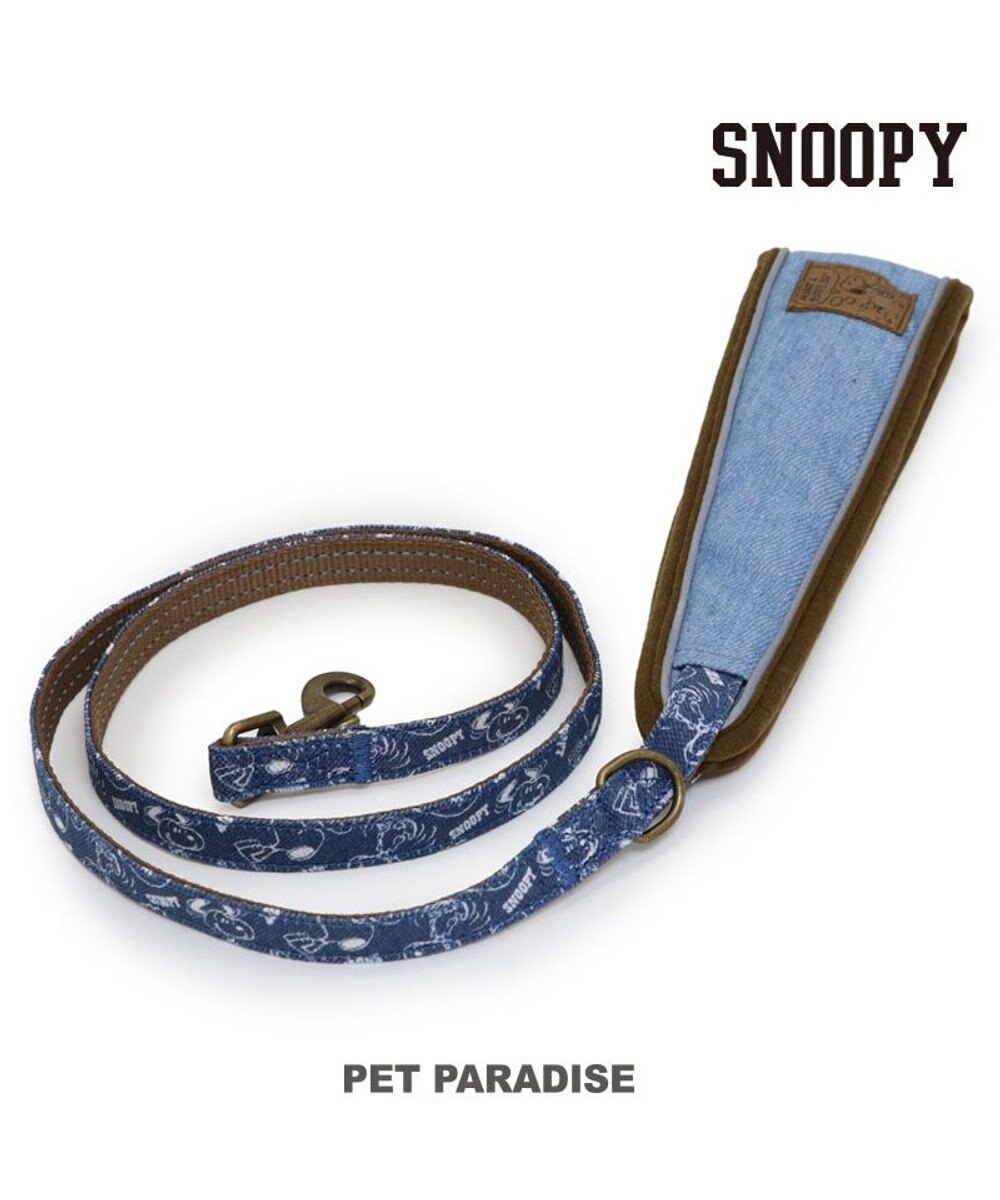 PET PARADISE スヌーピー リード 《デニム風》 Ｍ～Ｌ 大型犬 