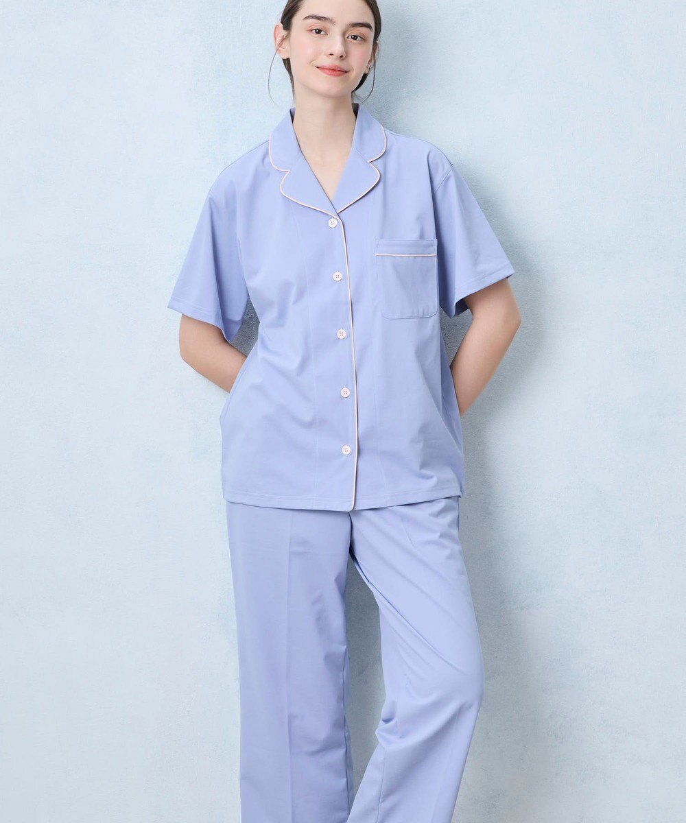 une nana cool 【綿混】両染ジャージ半袖パジャマ MADE WITH LIBERTY FABRIC 