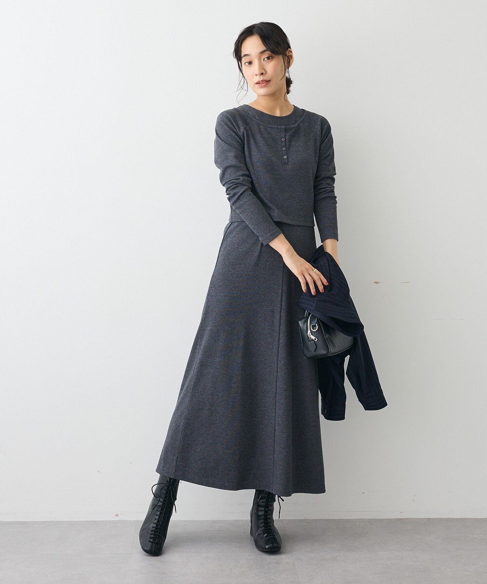 CRAFT STANDARD BOUTIQUE 2点セット/リブレイヤードワンピース 