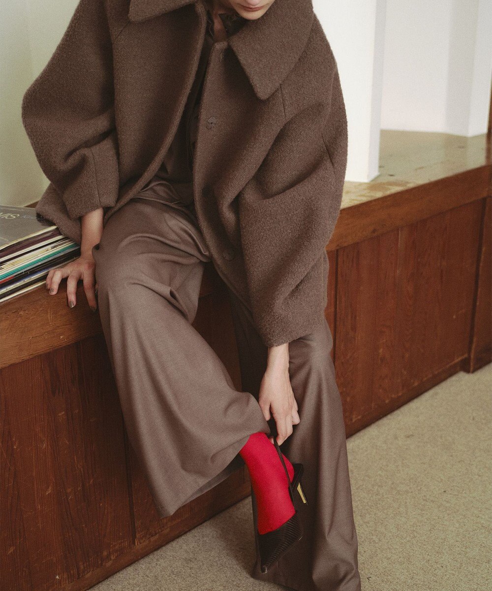 #Newans 【昨年即完売コート新色追加！】プードルコクーンコート 