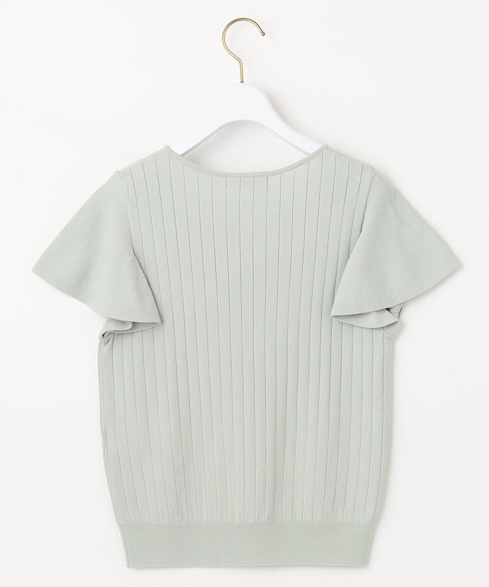 ANY SIS S 【洗える】パール調ポイントフレアスリーブ ニット 